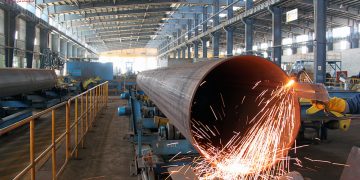 صرفه جویی ارزی با تبدیل ورق های فولادی به لوله